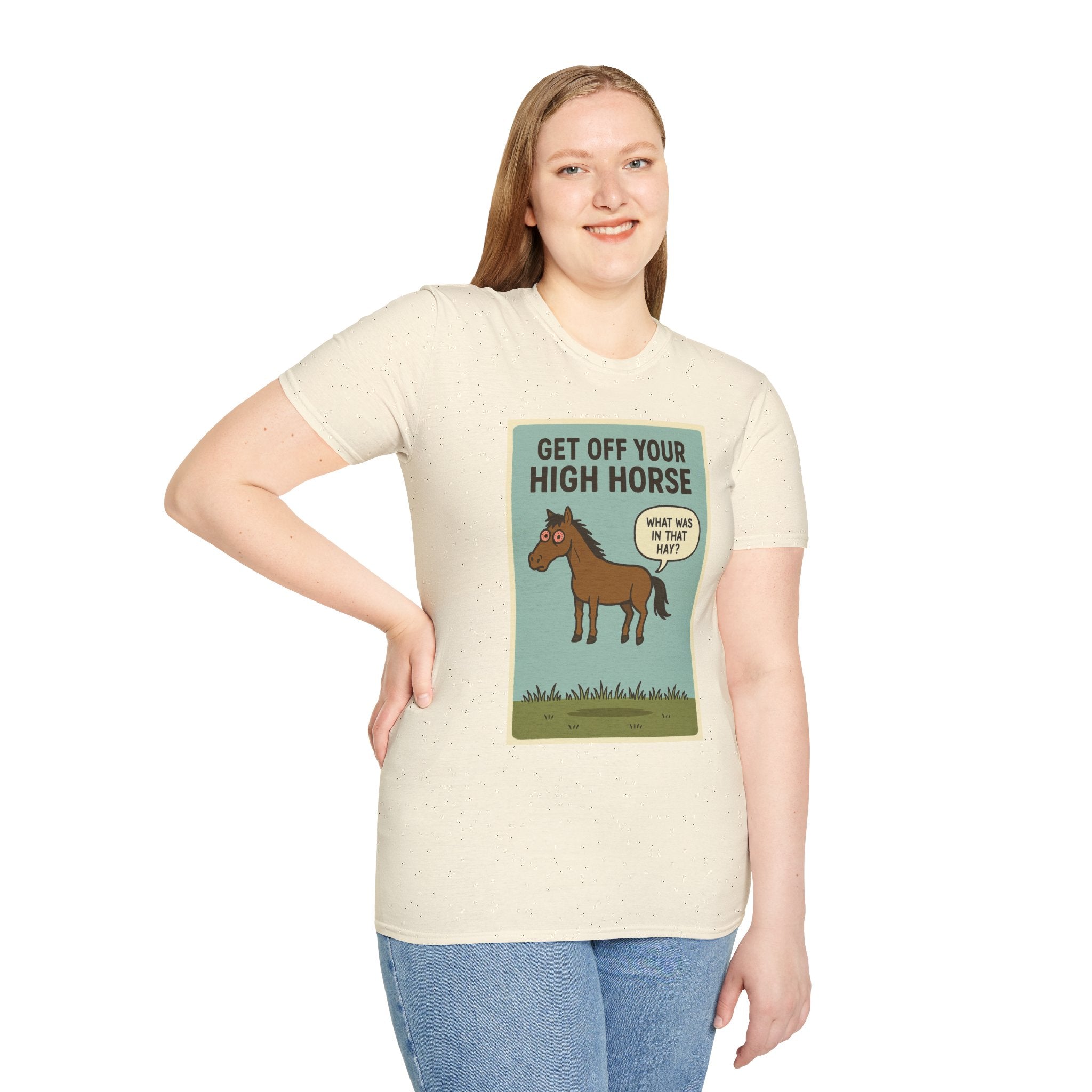 Get Off Your High Horse Unisex Softstyle T-Shirt