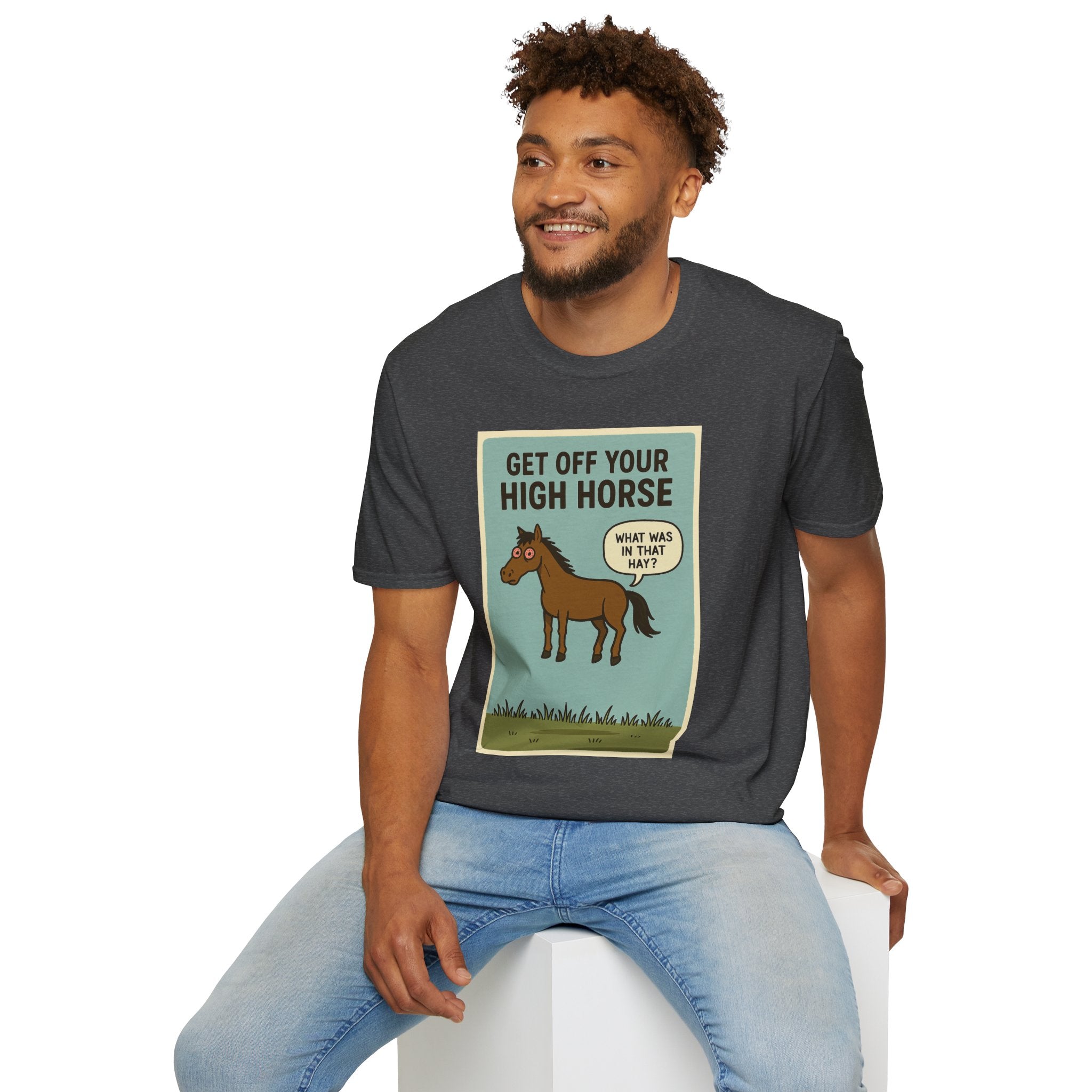 Get Off Your High Horse Unisex Softstyle T-Shirt