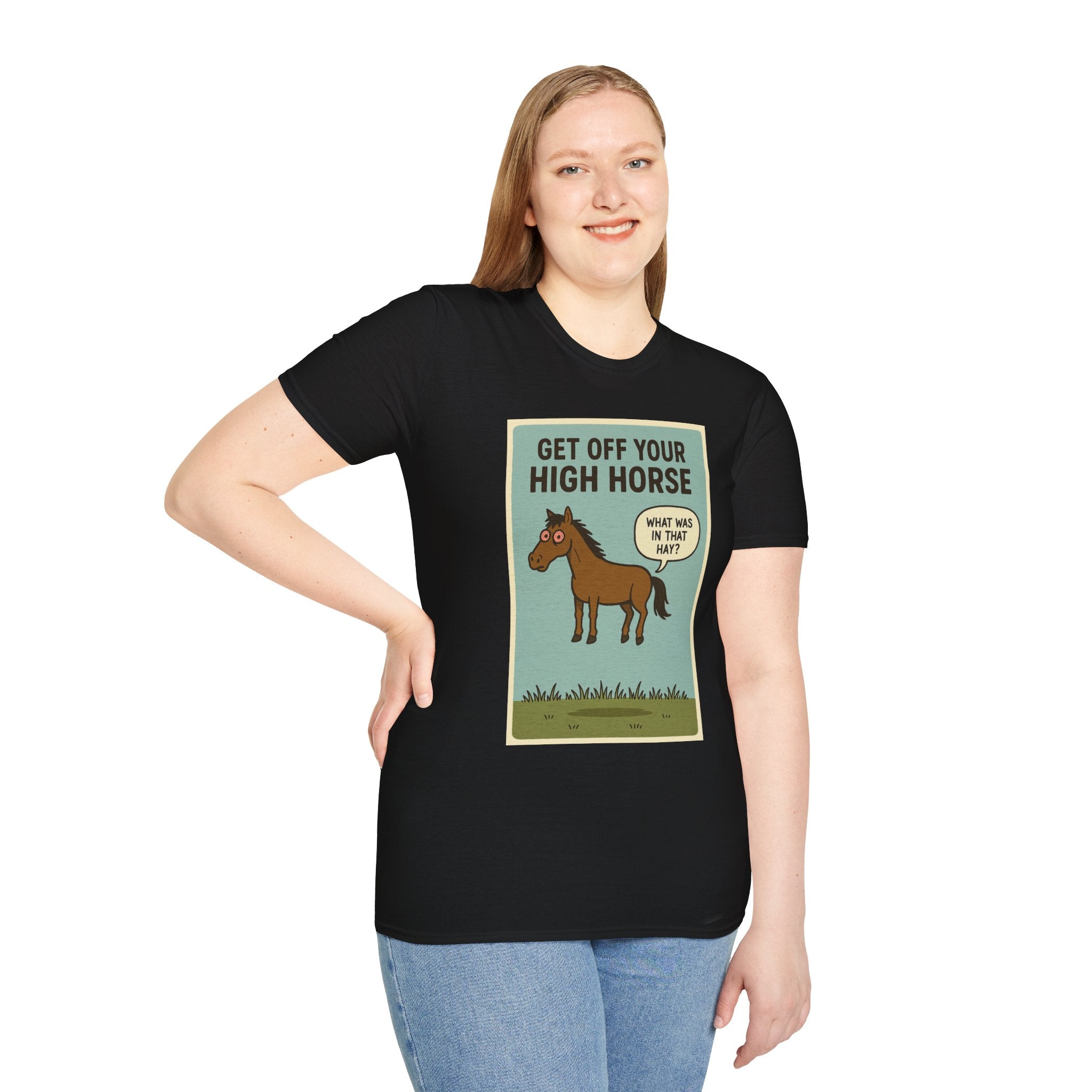 Get Off Your High Horse Unisex Softstyle T-Shirt