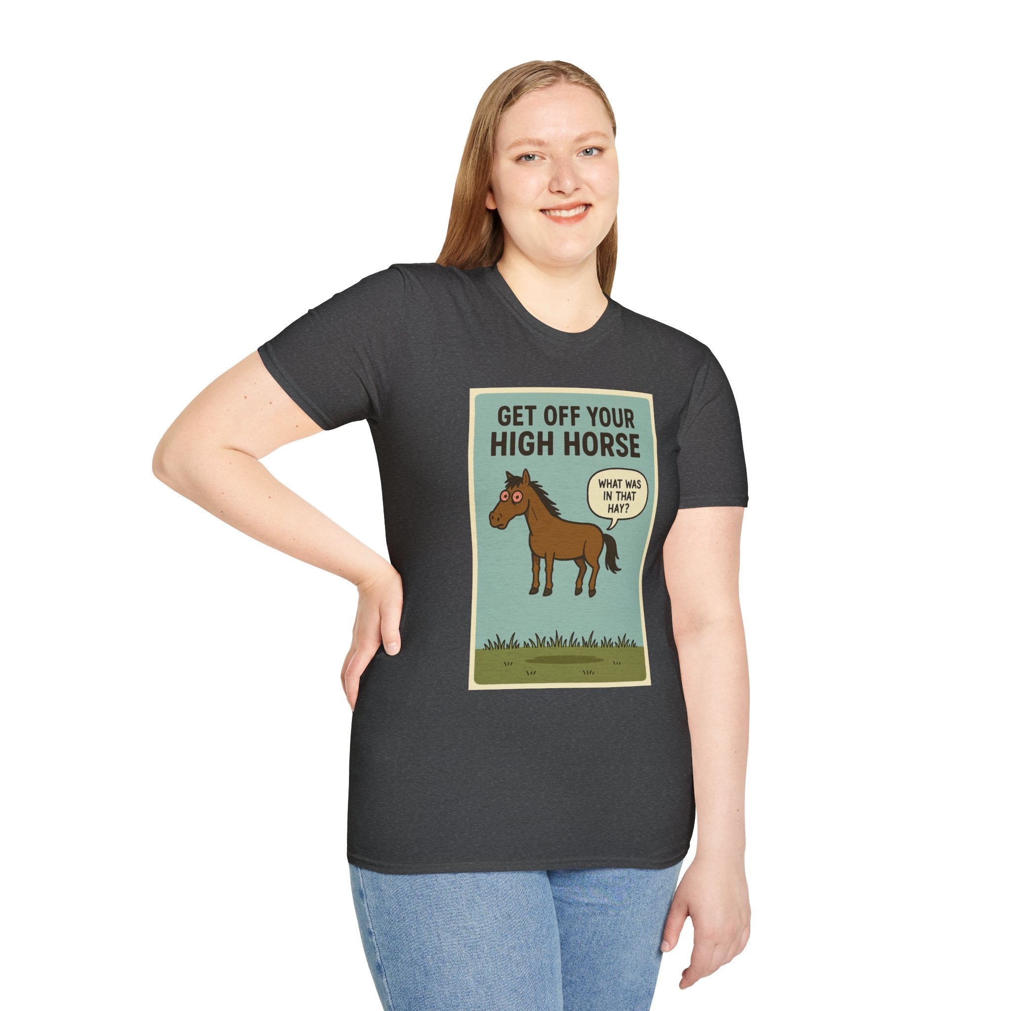 Get Off Your High Horse Unisex Softstyle T-Shirt