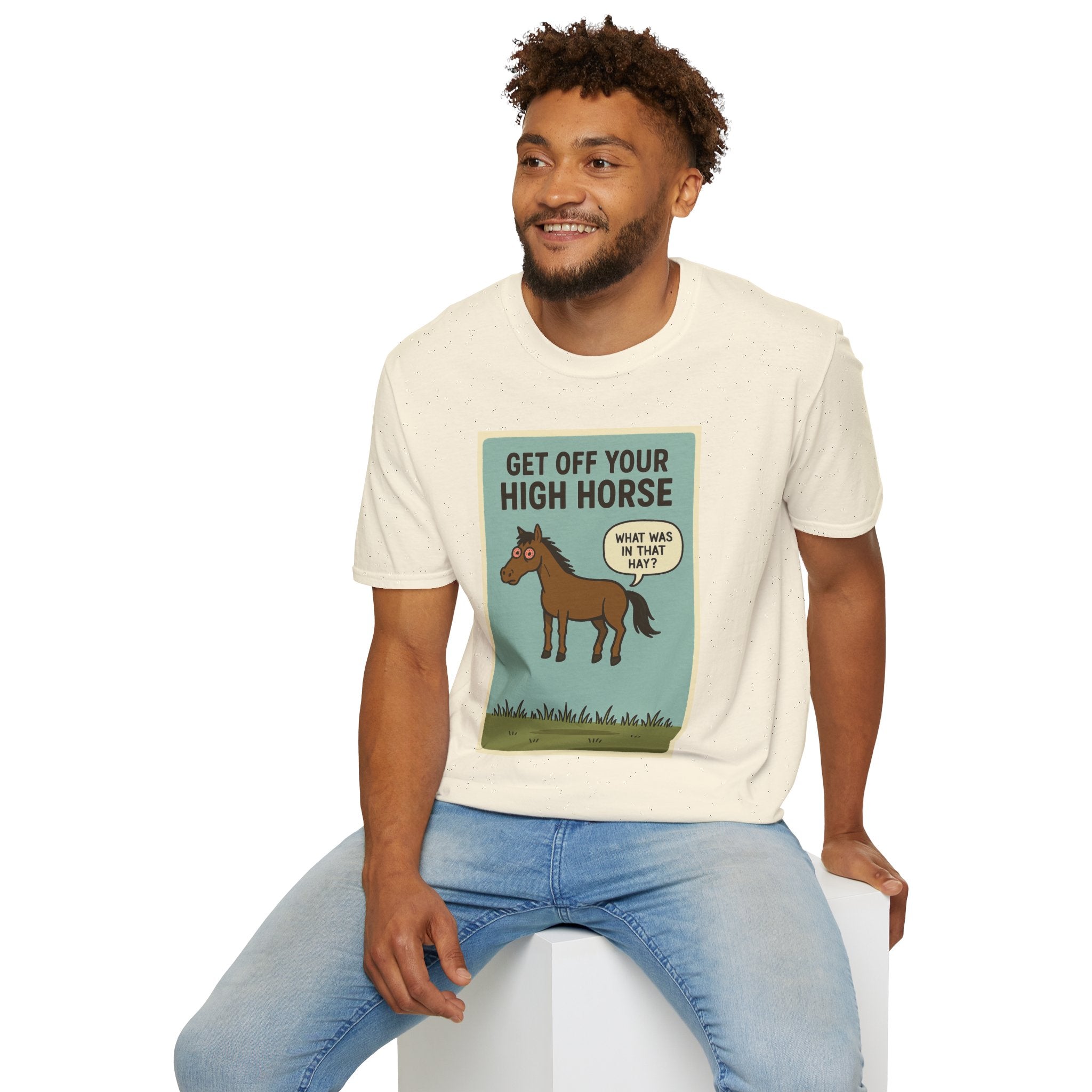 Get Off Your High Horse Unisex Softstyle T-Shirt