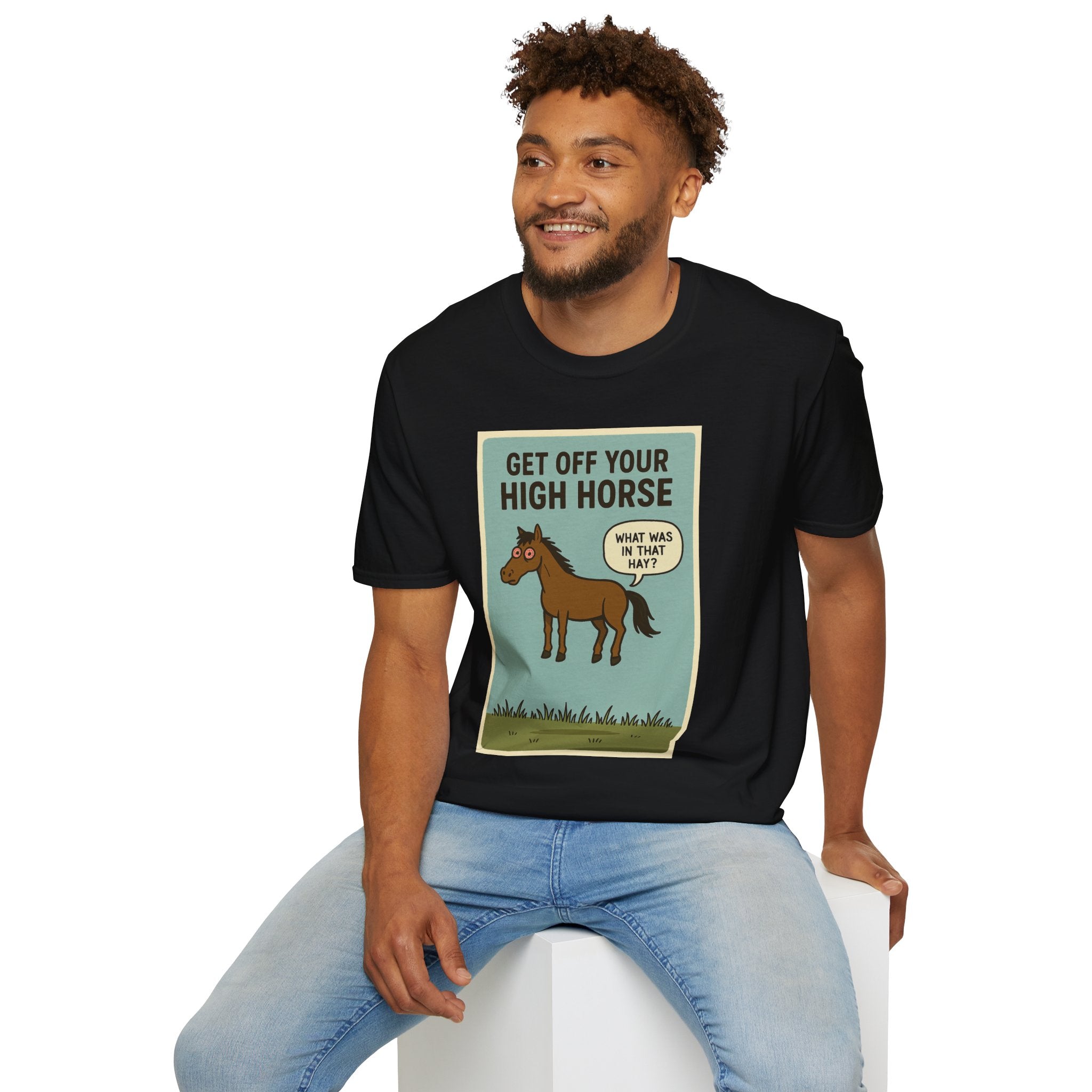 Get Off Your High Horse Unisex Softstyle T-Shirt