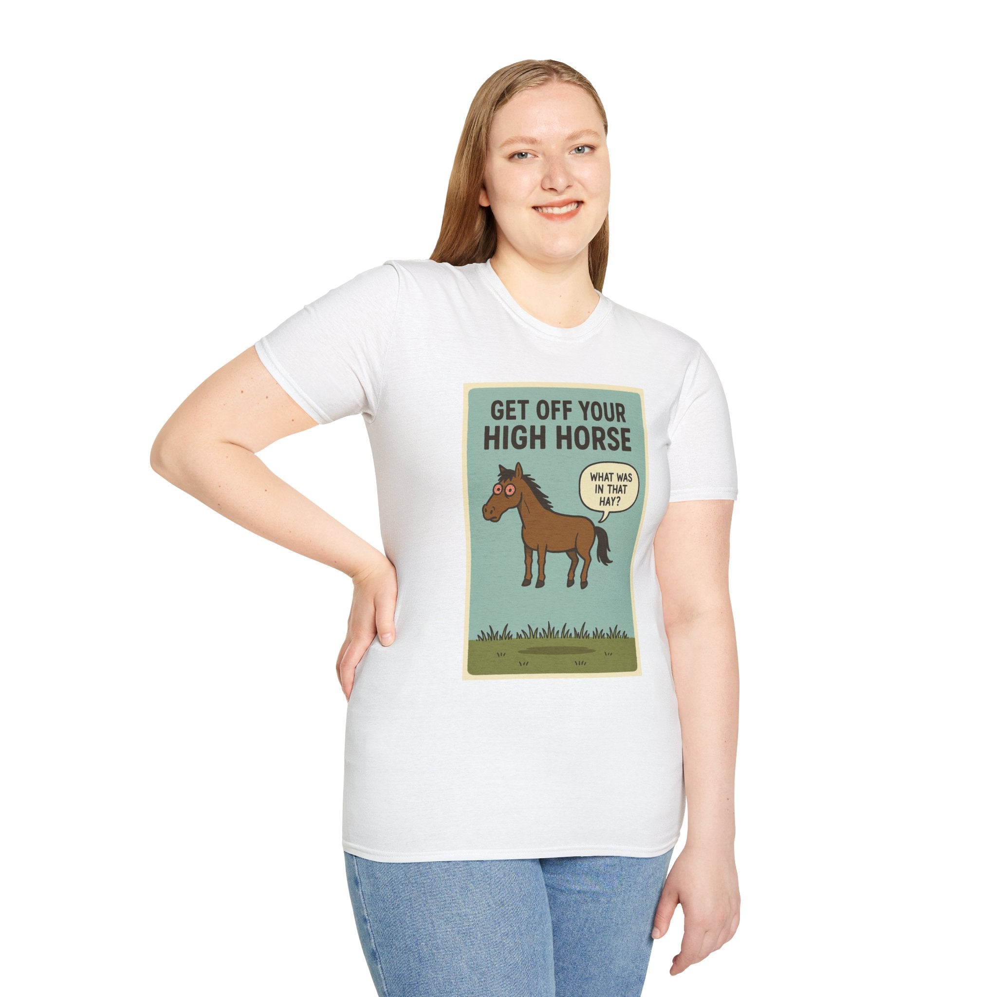 Get Off Your High Horse Unisex Softstyle T-Shirt