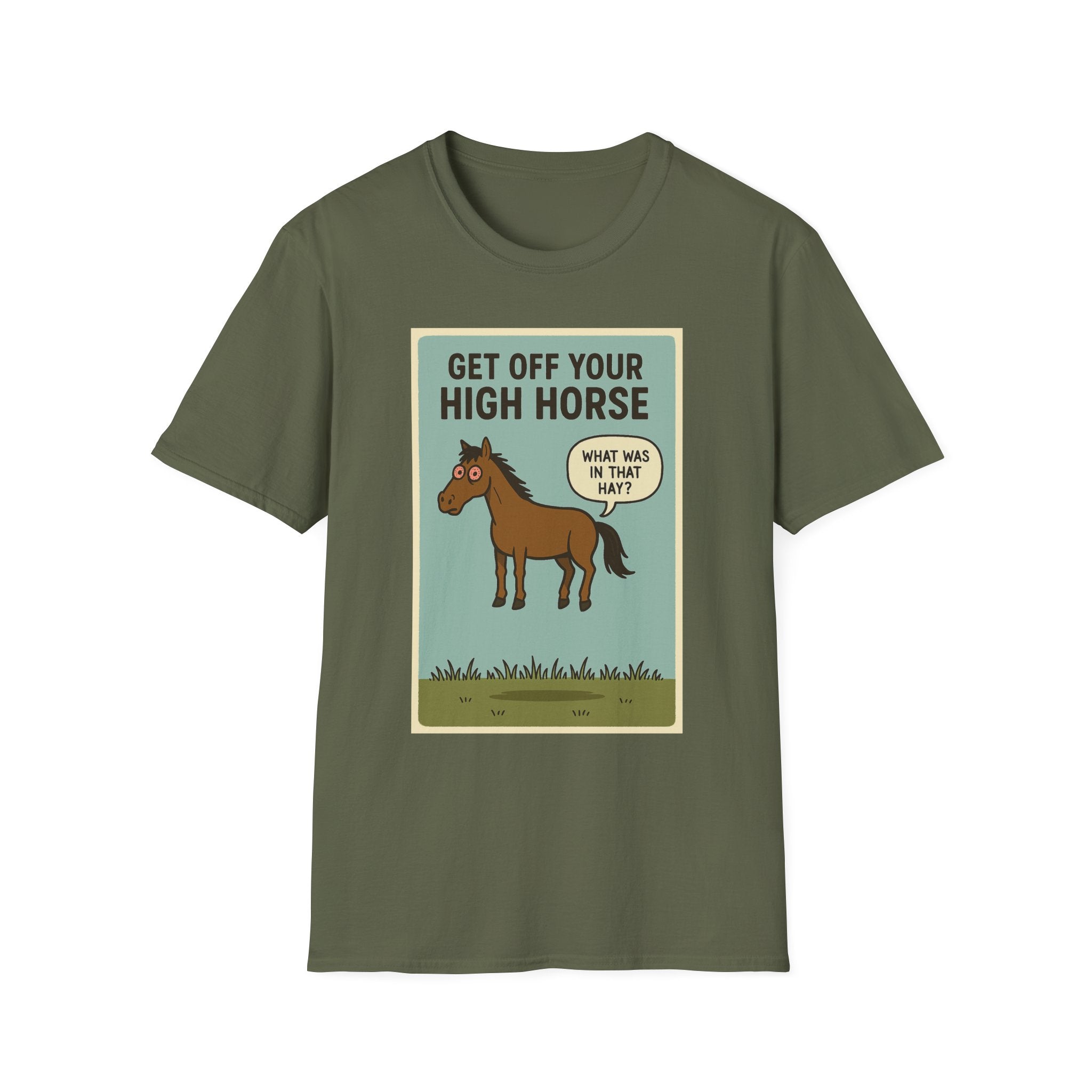Get Off Your High Horse Unisex Softstyle T-Shirt